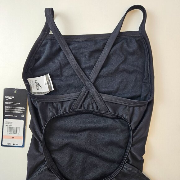 Speedo Women's/girl’s Pro LT One-Piece Swimsuit Size 28/ XXS Black - Picture 6 of 11